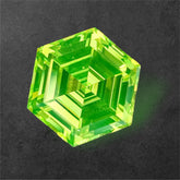 Ultra Green LuAG – Hexagonal Step-Cut